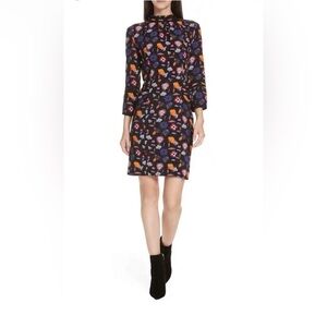 Ba&sh | Maha Long Sleeve Mock Neck Floral Mini Dress Size 1 / S / US 6